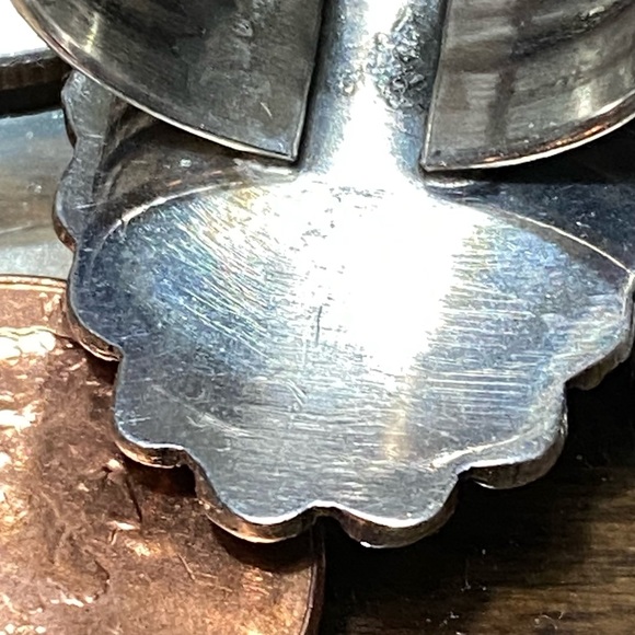 Turquoise Silver Ring Native American made - Picture 8 of 12